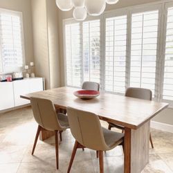 Custom Built Dining Table Solid wood Farmhouse Set Modern Rustic Bench Country Oval Round Counter Breakfast Height  Farm House 