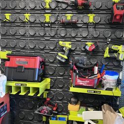 Ryobi Wall Links + Shelves & Hooks