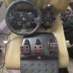 Logitech G293 Ps4/ps5/pc Steering Wheel,shifter,and Pedal Set