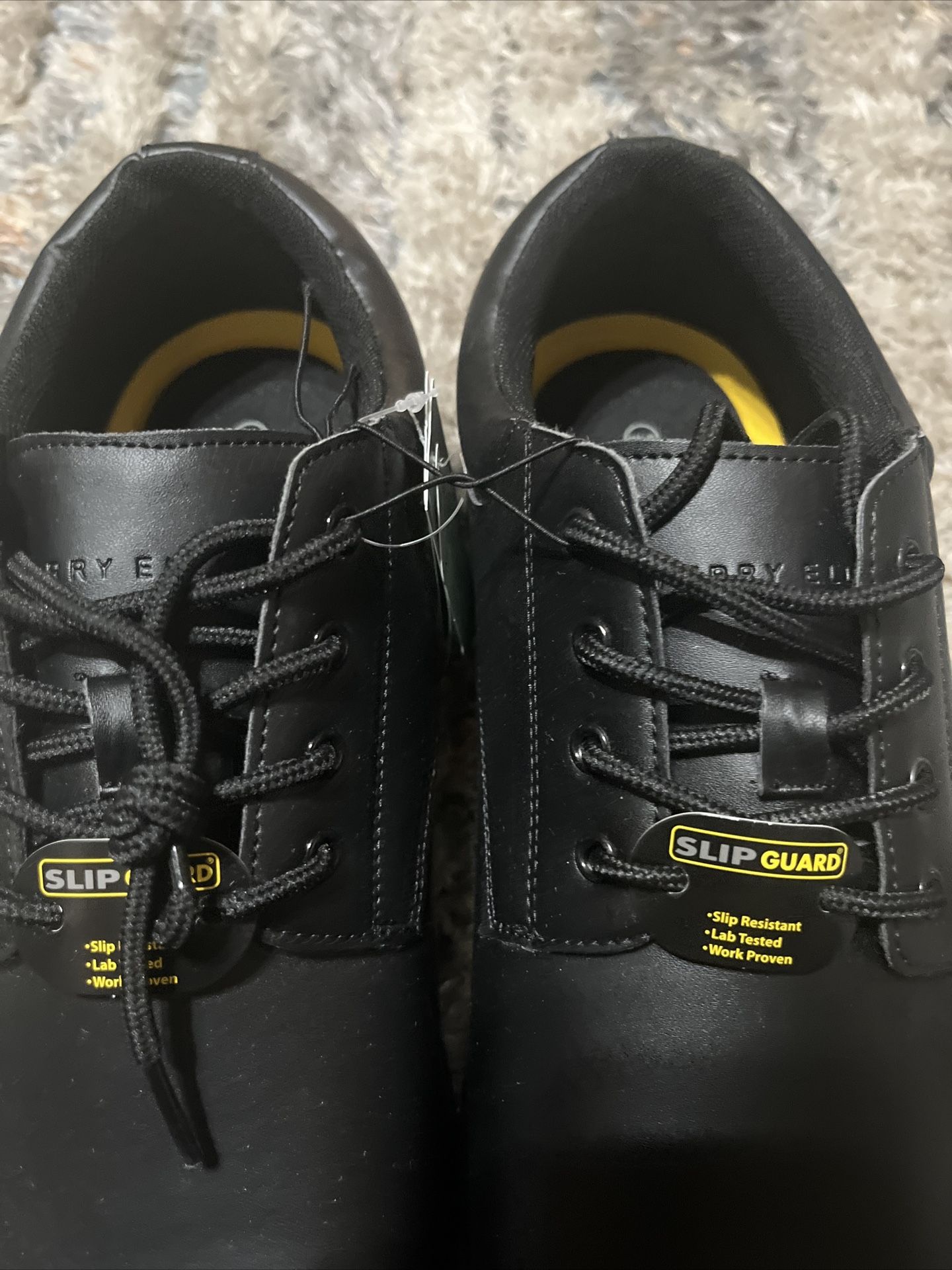 New Perry Ellis Portfolio Slip Guard Mens 10Wide Black WorkShoes Slip Resistant Amazon.com | Perry Ellis Men main image 3