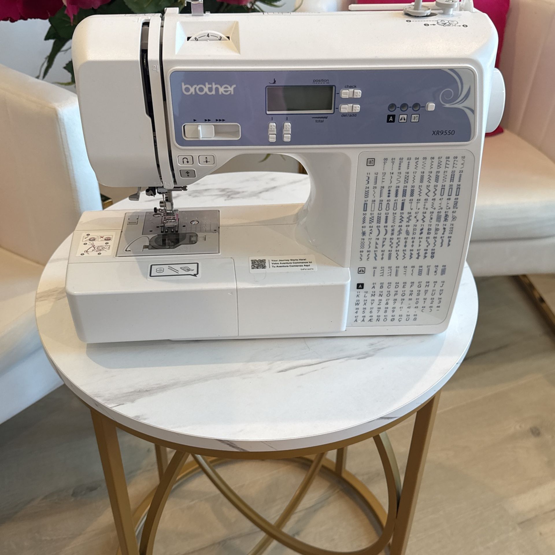 New brother XR 9550 and Portable Sewing Table