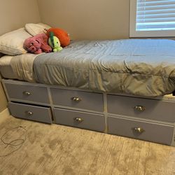 2 - Twin Beds With Built In Storage