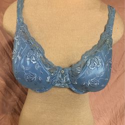 Secret Treasure Brand New Bra Size 36D Wire Underwire From Per N Smoke Free  Home!!! Asking $7.99 Lt Blue Lace for Sale in Cameron, WI - OfferUp