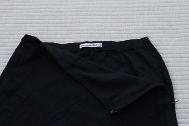 Abercrombie & Fitch Black Linen Blend Skort Size Small