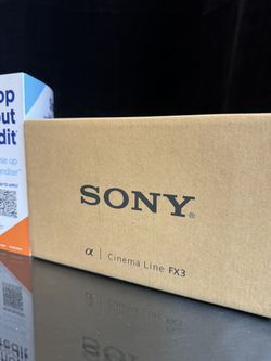 Brand New Sony Fx3 Cinema Line Camera