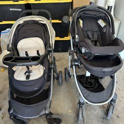 2 Graco Stroller/Car seat Sets