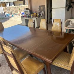 Antique Dining Table with  Buffet Server