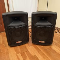 Harbinger APS12 Active Powered Speaker & 802-VLZ3 Mixer
