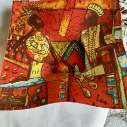 Beautiful Glass Decor Piece With Beautiful Bright Colors