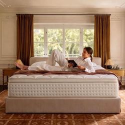 King 12” Hybrid Mattress-Gel Memory Foam + Individual Pocket Coil-Medium Firm Feel-$220 Firm