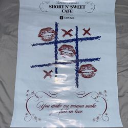 Short N Sweet Sabrina Carpenter Cafe Poster