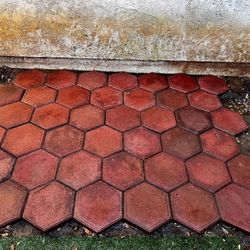 Red Brick Hexagon Pavers
