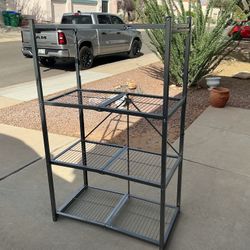 Origami For Shelf Folding Stand With Casters