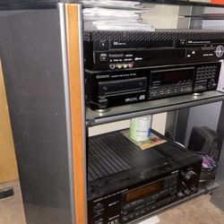 BelLo  Glass three tier audio rack