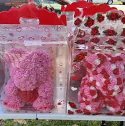 Rose Bears 15” 5 For $100