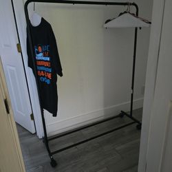 Rolling Clothing Rack
