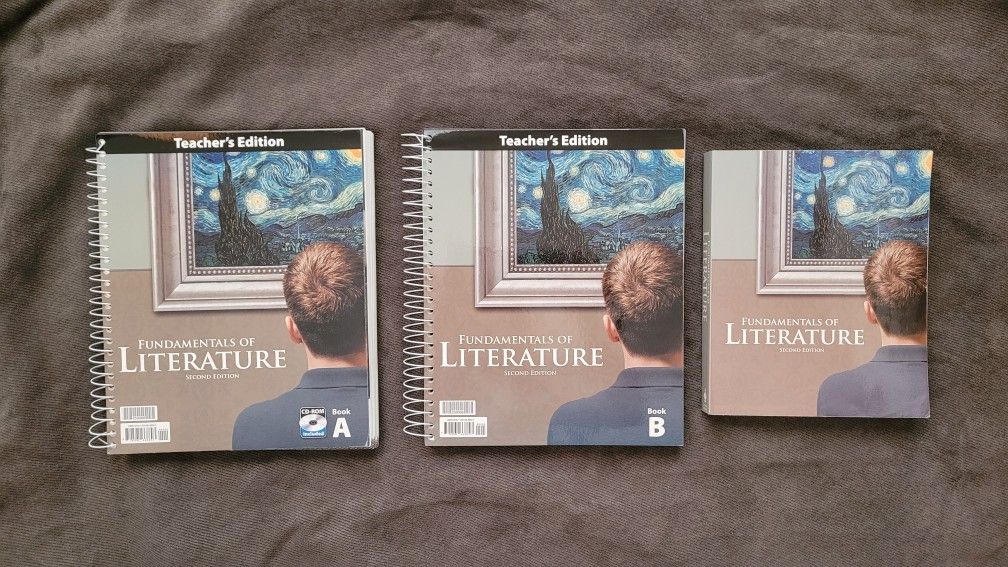 BJU Press Fundamentals of Literature Teachers Edition, Student Text & Test Answer Key