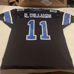 Authentic Roy Williams Black Reebok Detroit Lions Jersey Mens 48 Clean NFL Sewn