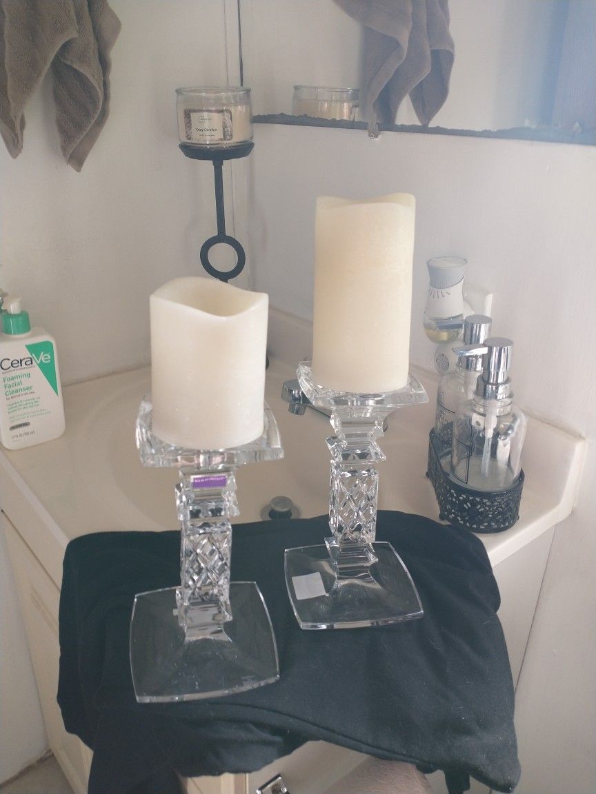 Waterford Marquis Crystal Candle Holders