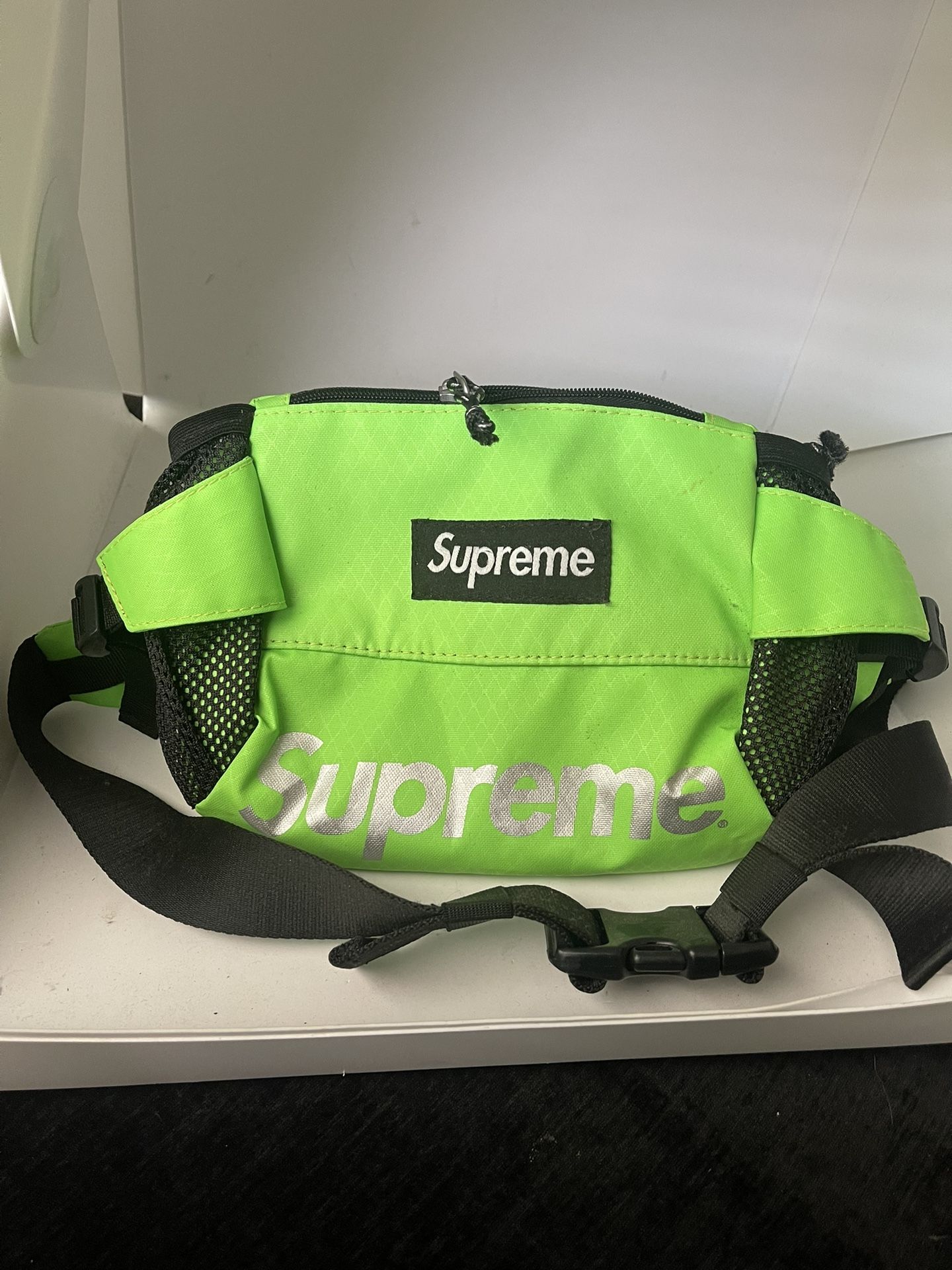 Neon Green Supreme Fanny Pack