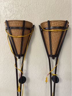 Lamp set / wall hanging torches