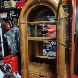 Jukebox shaped liquor cabinet