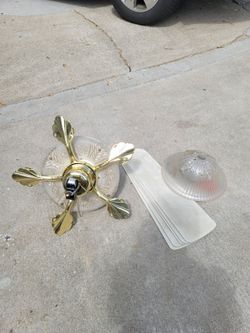 Ceiling fan and lights
