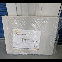 Hdx 6ft Folding Table New Never Used 
