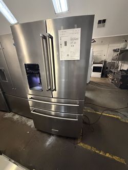 Kitchenaid 4 Door Stainless Steel refrigerator