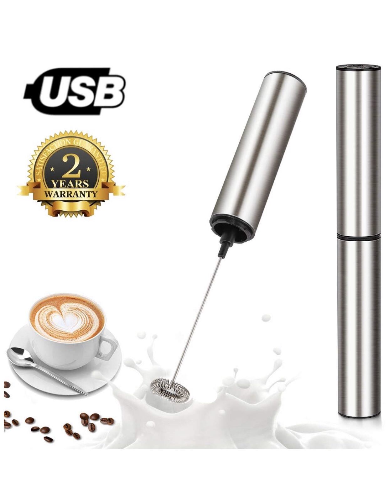 Rechargeable Electric Milk Frother