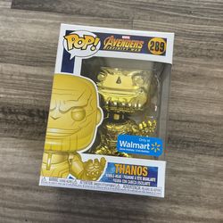 NEAR MINT-MINT FUNKO POP #289 AVENGERS INFINITY WAR THANOS SOUL STONE CHROME WALMART EXCLUSIVE