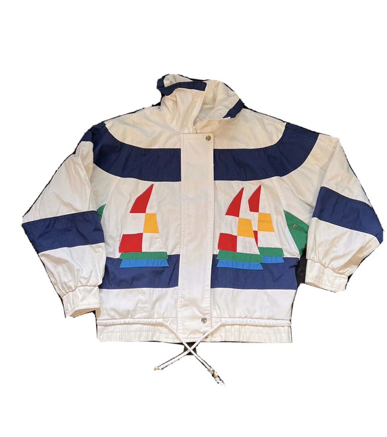 Westport LTD Vintage Sailing Jacket Windbreaker Size Medium M Length 26 Chest 21