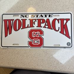 NC State Wolfpack License Plate