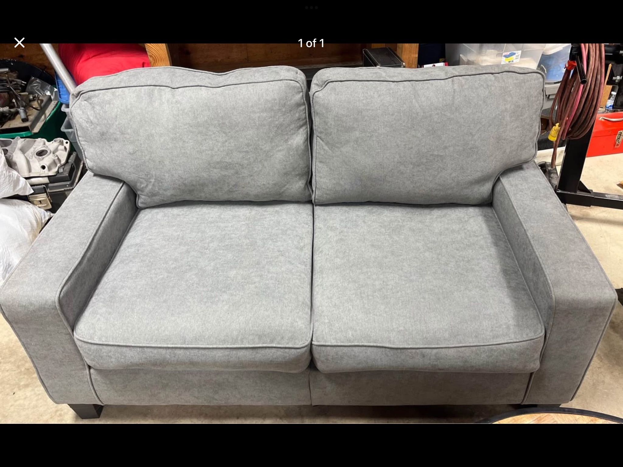 New Gray Serta Smaller Sofa