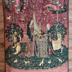 French Wall Tapestry – Lady and the Unicorn “La Dame à l’Orgue”