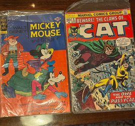 Wow 😮!! Vintage Comic Book Duo - Marvel & Walt Disney (1972 + 1977)
