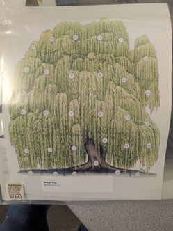Mural Of Willow Tree