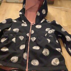 3t-4 Girls Hooded Jacket 
