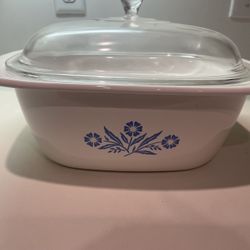 Corning Ware Blue Cornflower Dutch Oven With Kid