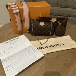 Authentic Louis Vuitton Multi Pochette Crossbody Bag  
