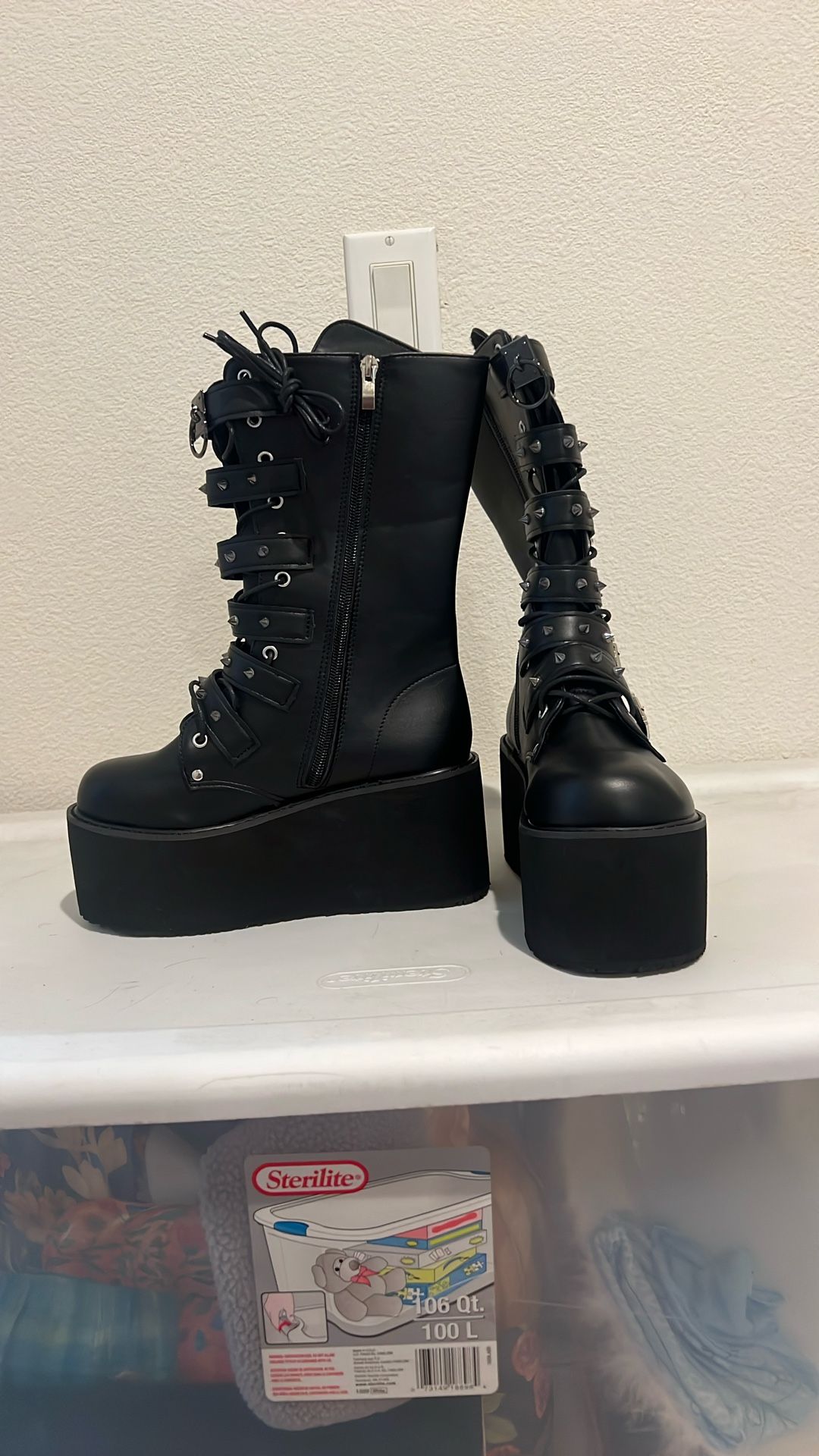 Black Platform Boots