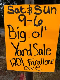 1201 Farallone Ave! Massive Garage Sale THIS WEEKEND