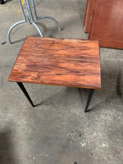 Vintage small wood table