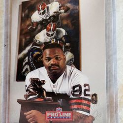 NFL Pro Line Cleveland Browns Michael Dean Perry Autographed Insert Card