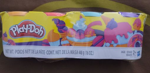 Play-Doh 4-Pack of Sweet Colors Modeling Compound, Blue, Pink, Orange, & Purple, Classroom Supplies,