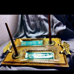 1950s Vintage Jewish Bagel Lox Cheese Serving Tray