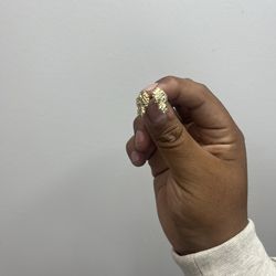gold nugget earrings 10k