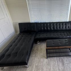 Furniture Set 2 Reversible Sofa Beds / Padded Bench