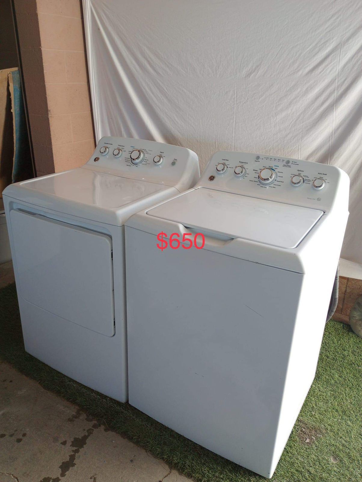 Beautiful GE Washer And GE Gas Dryer.