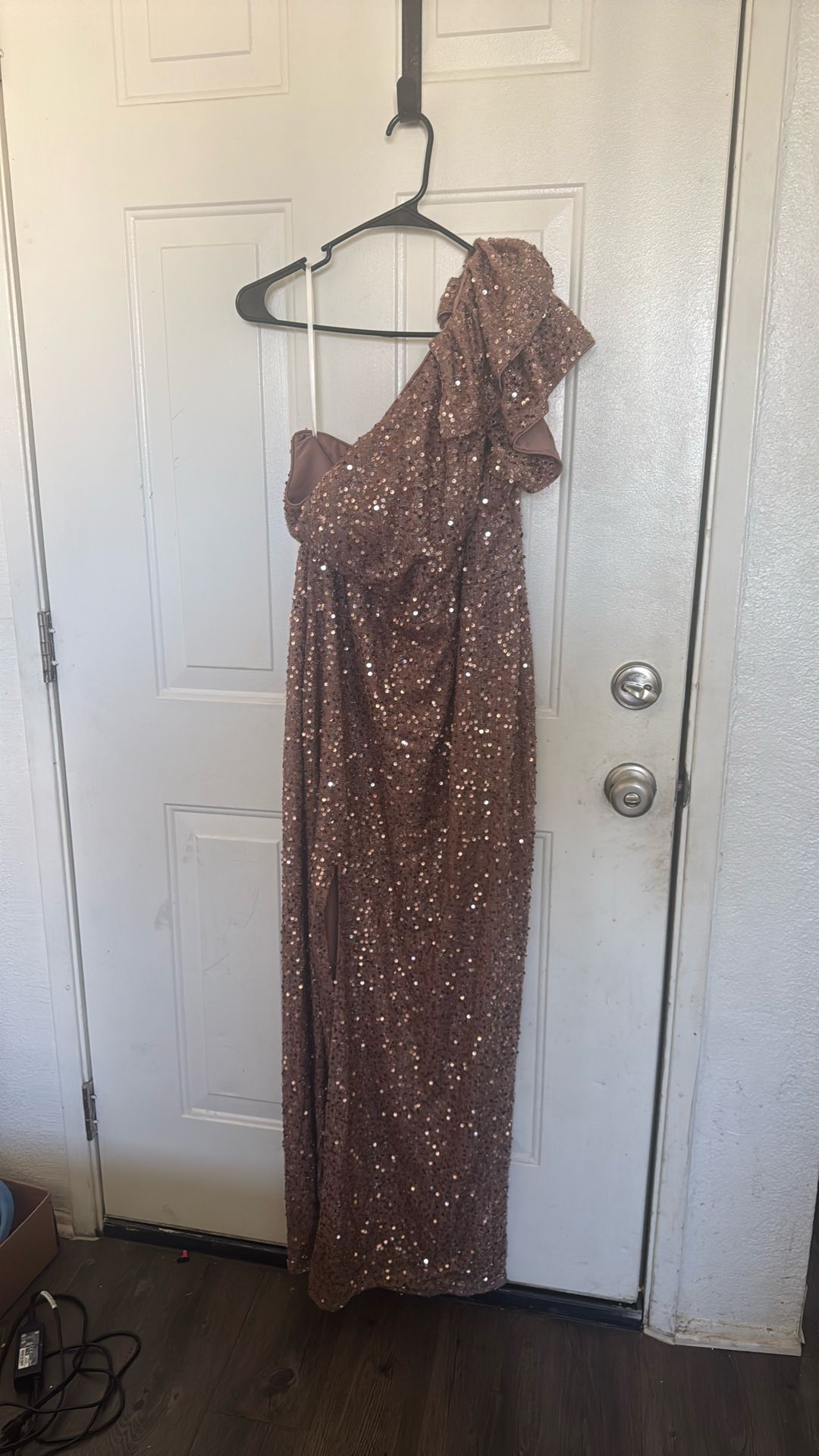Sequin One Shoulder Dress
